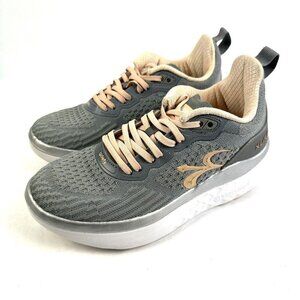 Gravity Defyer Sneaker 7 XLR8 Running Shoes Womens Gray Peach Silver Womens